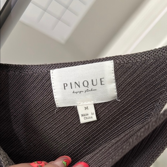 PINQUE charcoal Brown Fitted Sleeveless Camisole - Picture 2 of 6